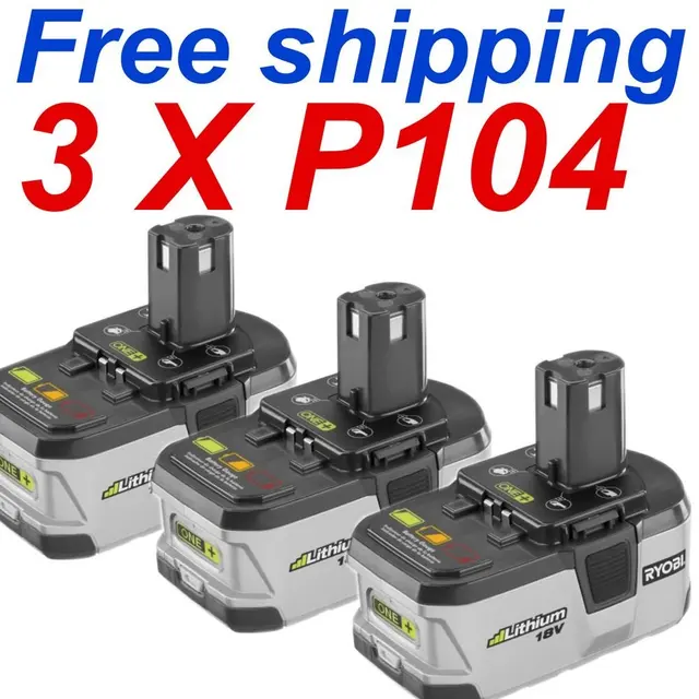 Buy Ryobi 18V Battery P104 Lithium Li Ion TOOL