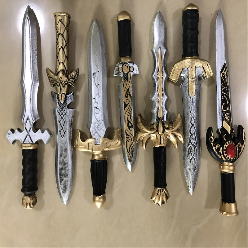 

1:1 Cosplay Weapon Prop 7 Styles Dagger Sword Knife Movie Game Anime Role Play Halloween Link Cos Kids Gift Safety PU