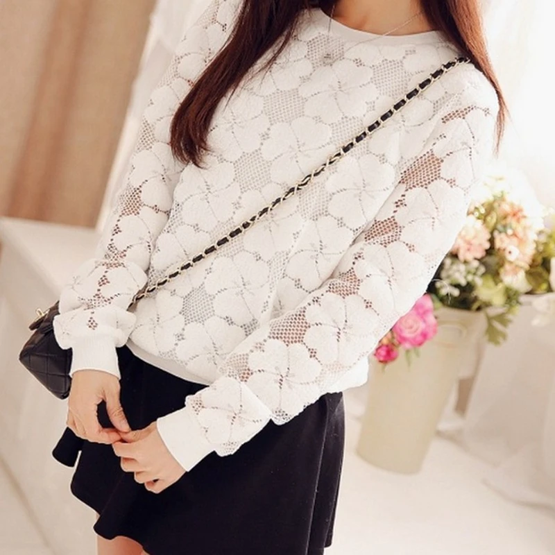 Comprar Vangull o Cuello de cobertura sudadera nuevas mujeres de encaje Mujer Sudaderas con capucha del todo fósforo de fondo Sudaderas S ~ XXL Moletom femenina