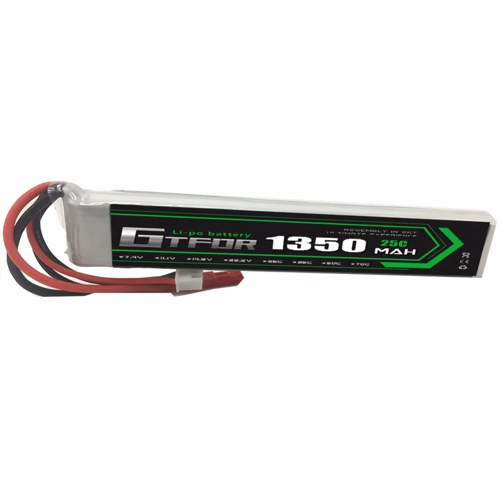 Полимерная литий полимерная батарея GTFDR Power 11 1 В 1350 мАч 25C max50C 3S для Mini Airsoft|Детали и