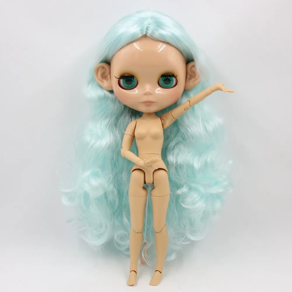 Кукла ICY DBS Blyth 1/6 bjd шарнирная кукла для тела из кожи загара бледно голубые волосы