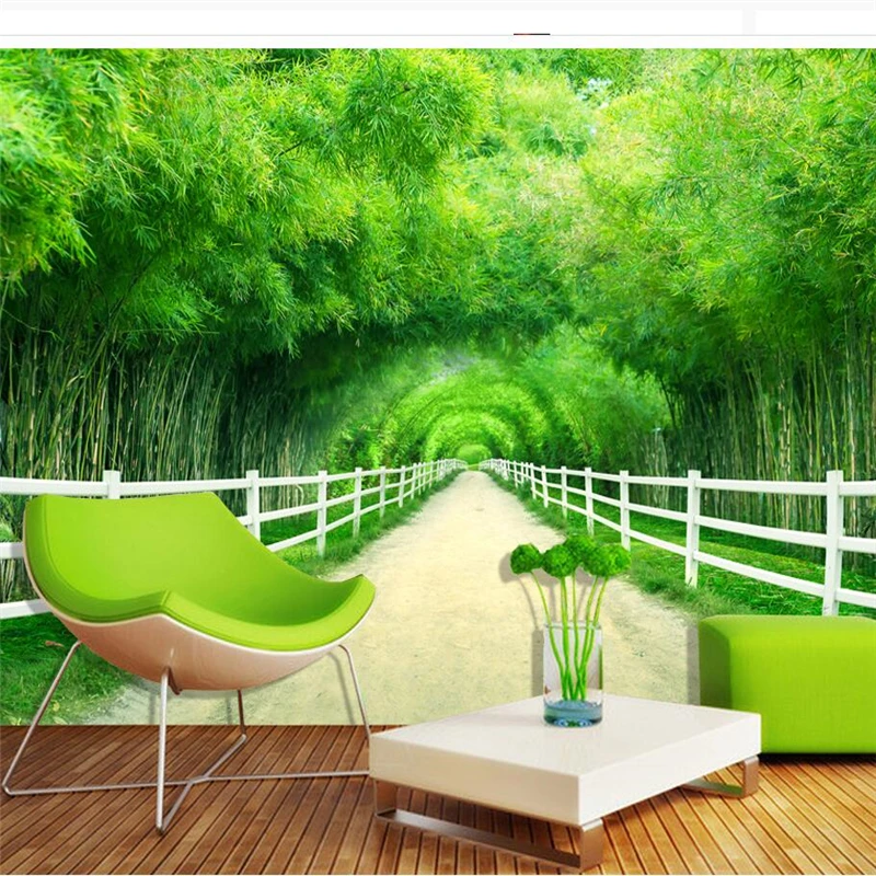 Beibehang Papel De Parede Para Quarto Custom Wallpaper Bamboo Forest