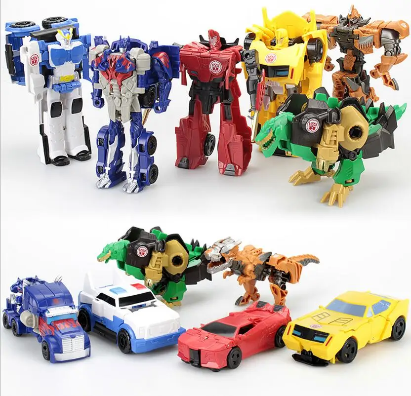 

12cm High quality Mini Anime movie Transformation Robot Vehicle Car Action Figures Mini figure Toy Gift for Boys Kids