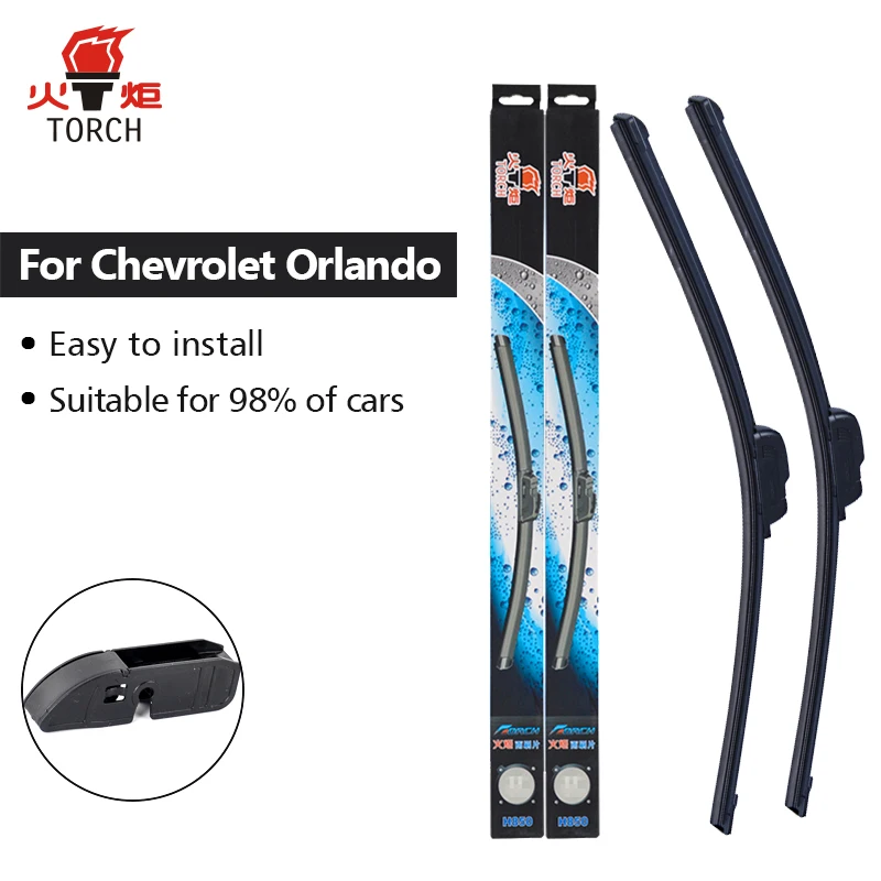 TORCH Beam / Hybrid Wiper Blades for Chevrolet Orlando 24"&19" Fit Hook