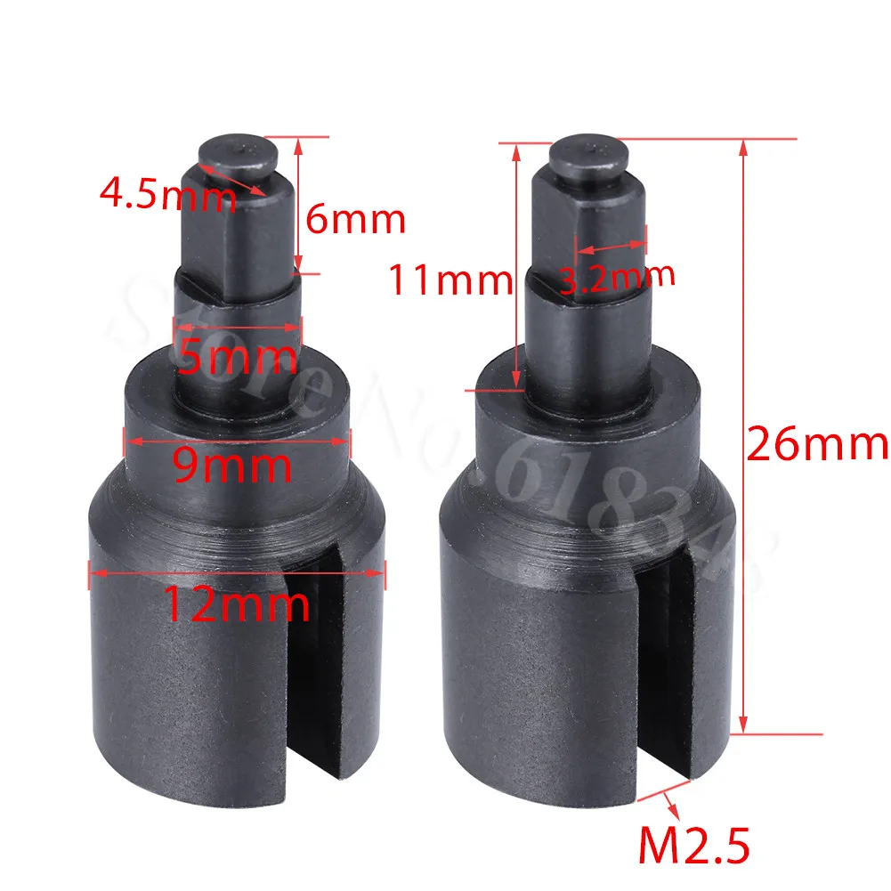 Beste 2 stks Stalen Metalen Driff Outdrives Voor RC 1 10 Elektrische Himoto E10MT E10MTL Bowie Monster Truck Onderdelen 33003
