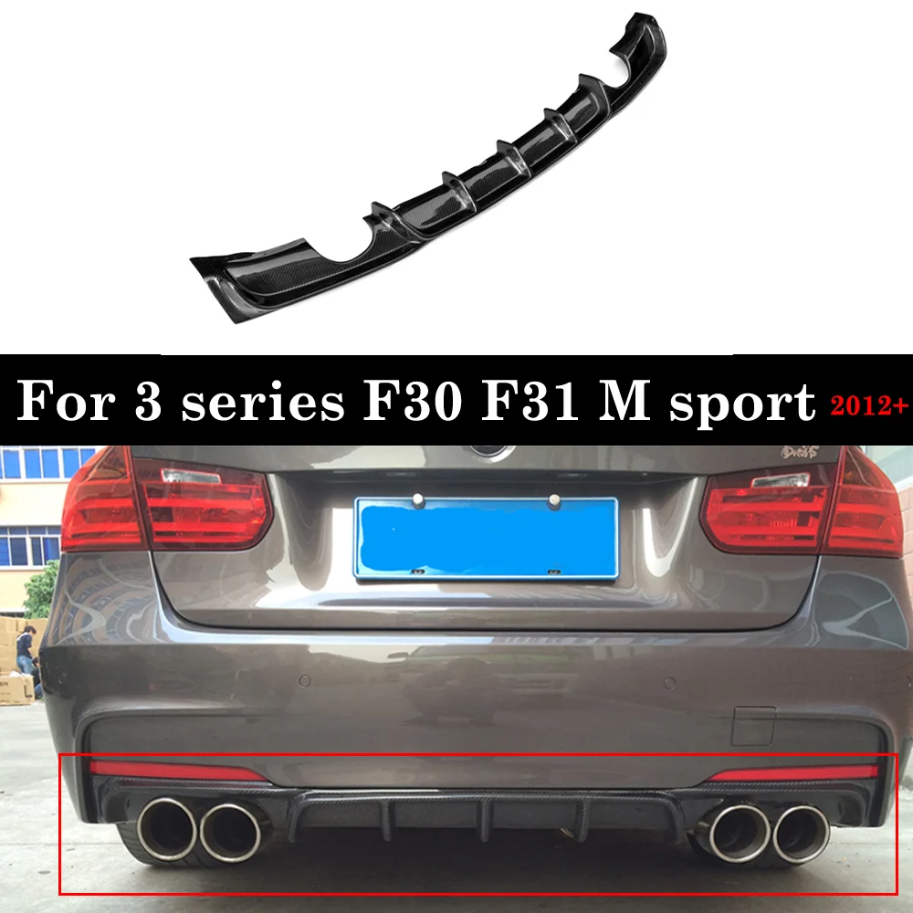 

Carbon Fiber Look Rear Bumper Diffuser Lip For BMW F30 F31 328i 330i 335i M Sport 2012+