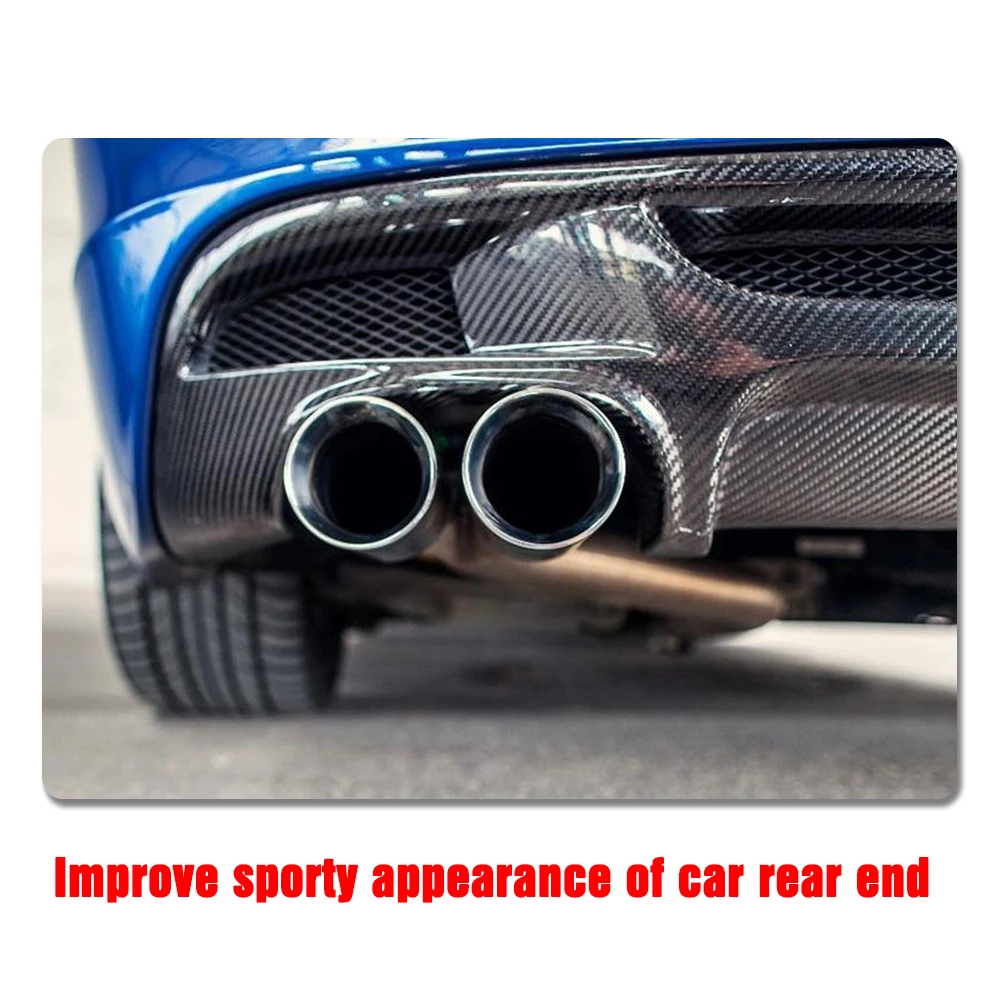 1 Series carbon fiber Car Rear Bumper Lip Spoiler Diffuser for BMW E82 E88 M Sport 2 Door Only 07-1