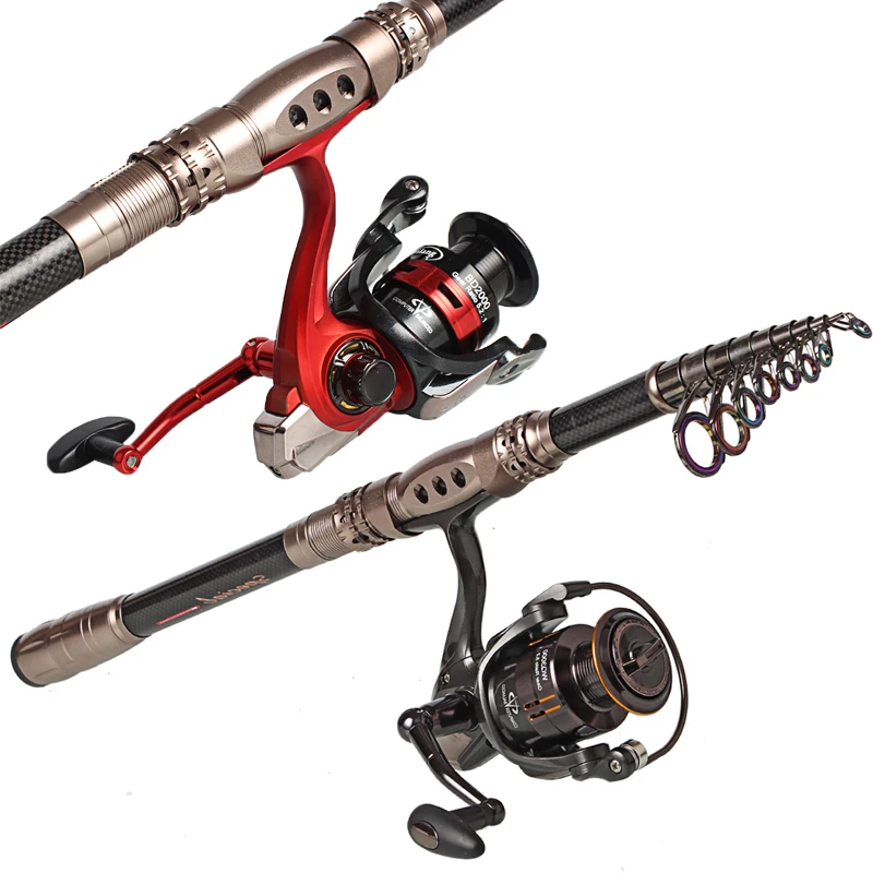 New Arrived Sougayilang Telescopic Fishing Rod Reel Combos Portable