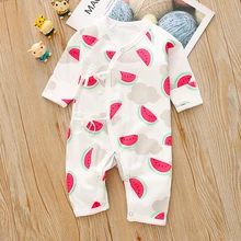 2019 Spring and Autumn New Casual Cotton Baby Watermelon Pattern Jumpsuit For Baby Boy and Baby Girl Crawling Clothes 2019 Spring and Autumn New Casual Cotton Baby Watermelon Pattern Jumpsuit For Baby Boy and Baby Girl Crawling Clothes