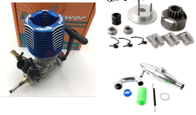 Двигатель Nitro Force 1/8 1/10 RC 5.9 куб. См/4. Багги 6cc/3.5cc/Truck GO/SH/ASP/CY/HPI Savage 5 9/4