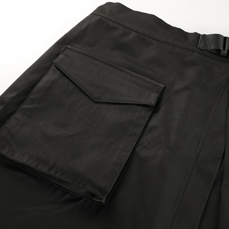 14Sweetown Black Korean Style Women Skirt Womens Vogue Belt High Waist Short Skirts Woman Sexy Cotton Split Side Summer 2018 Skirt