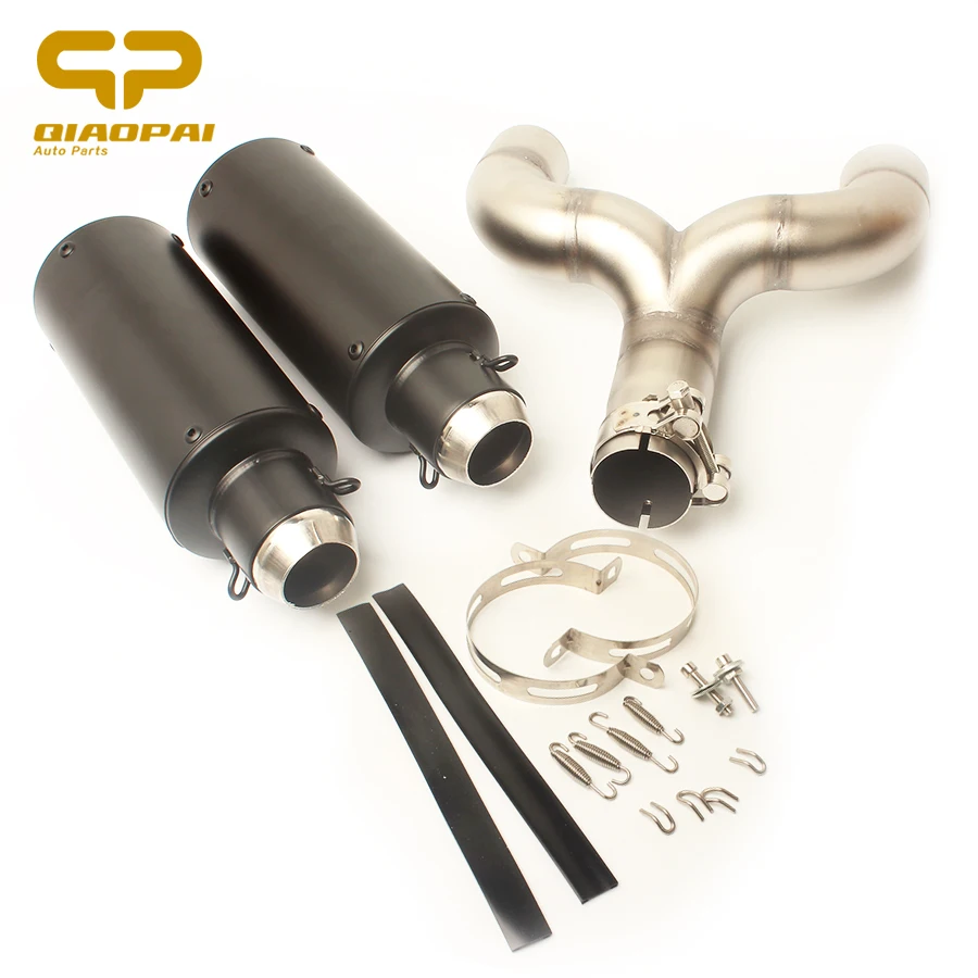 

Motorcycle Exhaust Muffler Mid Tube Escape Moto Adapter Link Pipe Scooter DB Killer Clamp for Benelli 600 Full Exhaust Systems