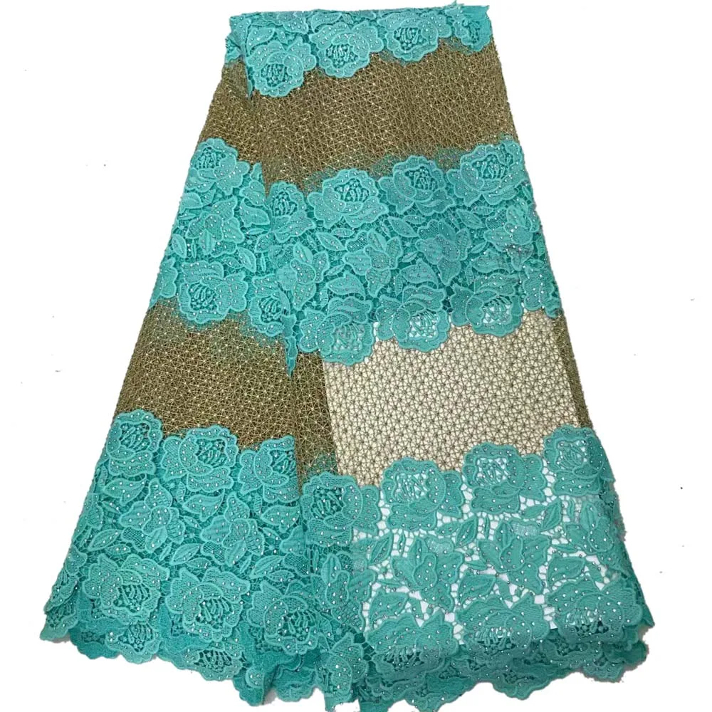 

High Quality Nigerian Lace Fabrics With stone African French Net Lace Fabric Tulle Mesh Fabric For Party African Lace Fabric