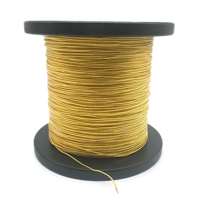 

7N single crystal copper silver plated then gold plated 19core*0.08 50meters