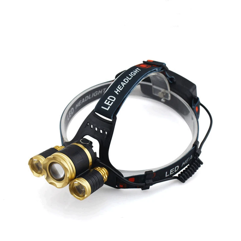 T6 18650 charging glare hunting torch helmet headlights LED long range