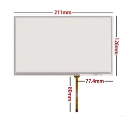 211*126 Новый 9-дюймовый сенсорный экран сопротивления HSD090IDW1 AT090TN10 12 рукописный экран 211*126 мм