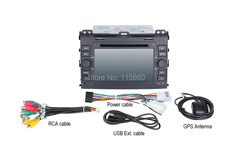 Cales of Toyota Prado Land Cruiser 120 2002-2009 Android