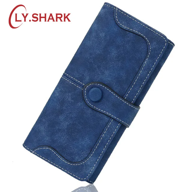 Кошелек LY.SHARK Женский из нубука и кожи|carteira brand|brand leather walletleather wallet |