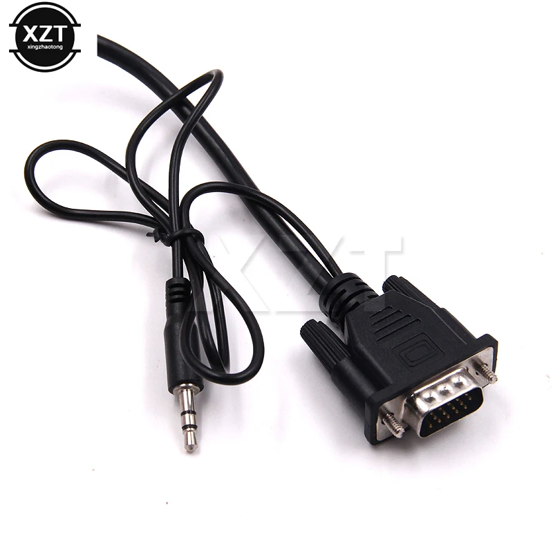 1 шт. VGA HDMI 1080 p с Auido конвертер Кабель VGA2HDMI с звуковая карта USB IC Мощность HDMI цифровой сигнал выходной адаптер