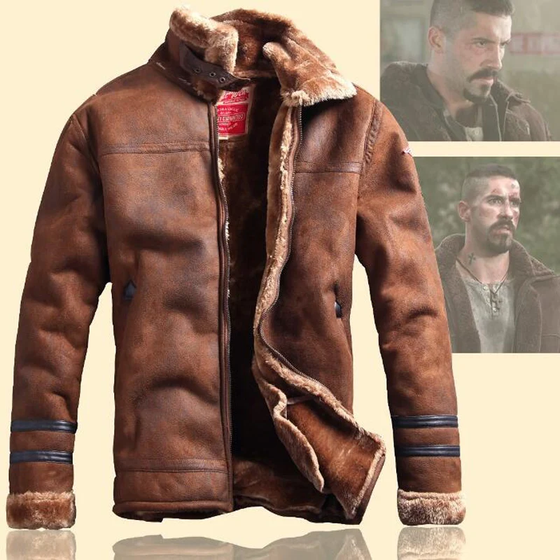 Russian Style Winter Warm Mens Fur Leather Jacket Casual Fashion Winter Streewear Mens Fur Leather Jackets Overcoat Velvet C235 Russian Style Winter Warm Mens Fur Leather Jacket Casual Fashion Winter Streewear Mens Fur Leather Jackets Overcoat Velvet C235