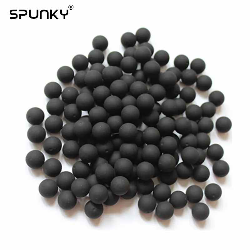 500 шт./пакет 0,5" Reball Пейнтбол многоразовый резиновый мяч - Цвет: Black