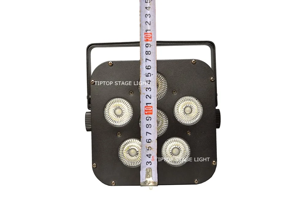 Черный цвет 20 штук TP-B04 6x18 Вт светодиодный Par свет полноцветный светодиодный экран легкая Настройка меню 8800 мАч батарея DMX 2,4G Беспроводное управление