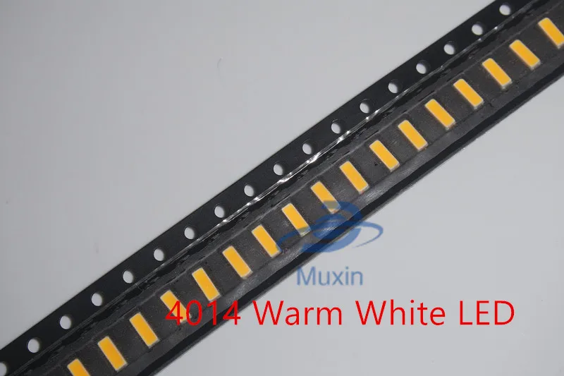 MX 0 2 W SMD 50 шт./лот 4014 LED Lamp Bead 23-26lm теплый белый Beads Chip DC3.0-3.4V Бесплатная доставка |