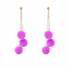 pom pom earrings fashion jewelry long tassel statement earrings for women pendientes flecos pom pom earrings fashion jewelry long tassel statement earrings for women pendientes flecos