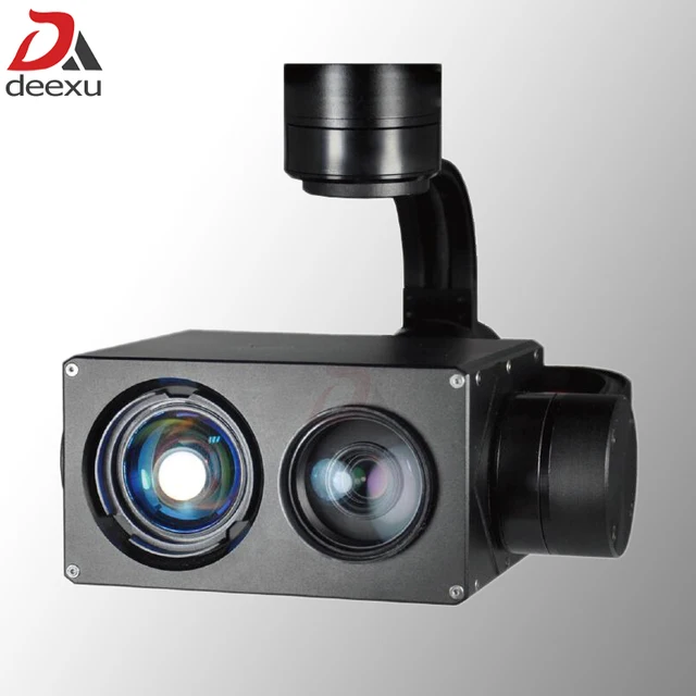 $5530  UAV Drone laser infrared night vision 30 times zoom HD starlight camera with 3 axis gimbal stabiliz