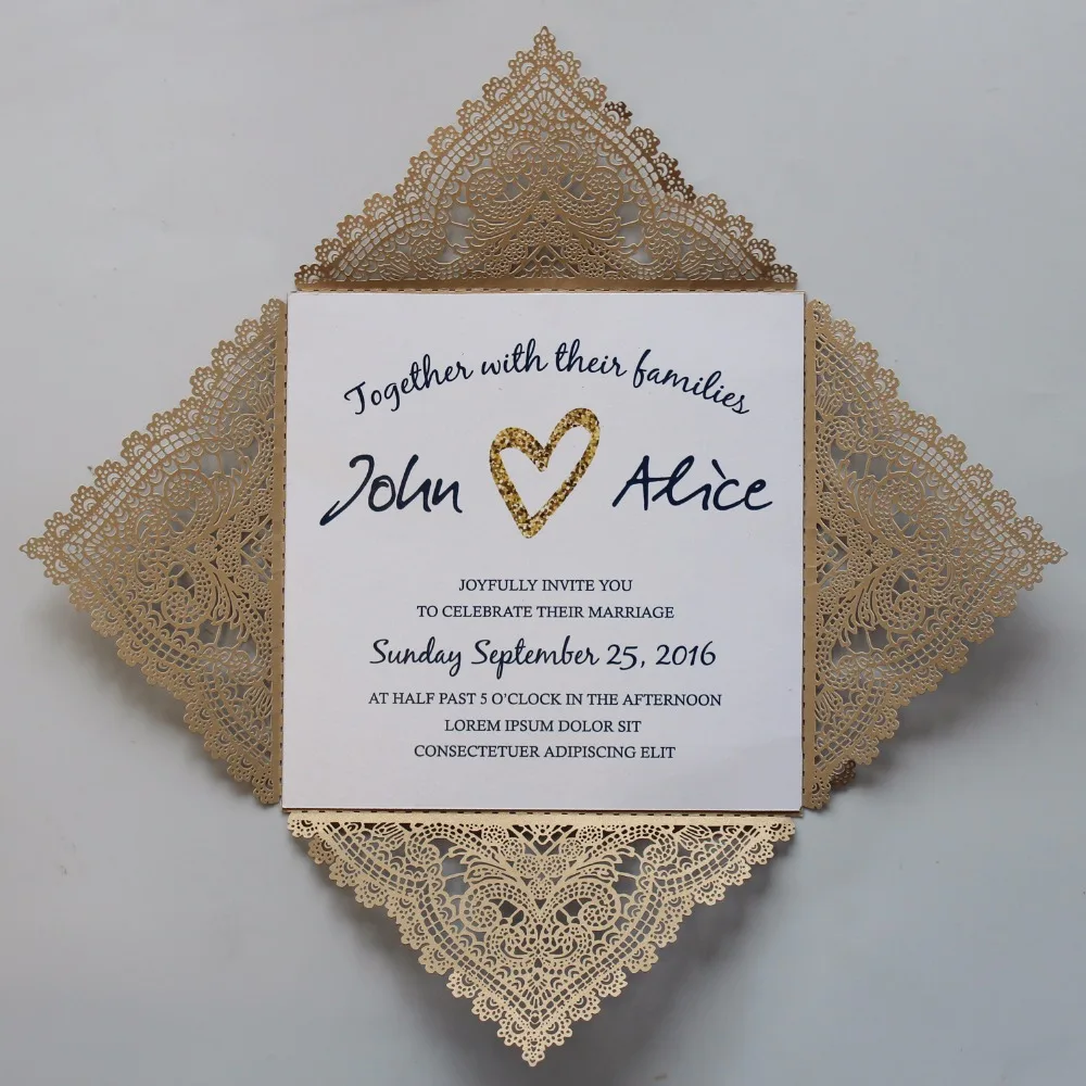 Printable Wedding Invite With Customized Wording