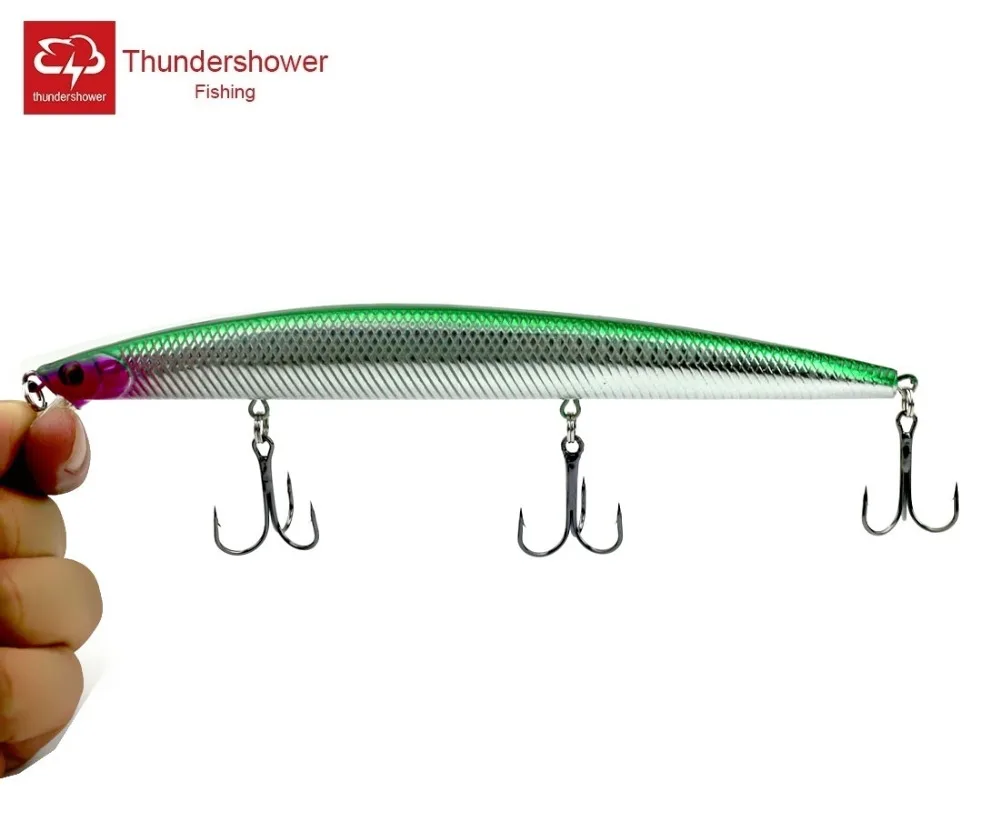  1pcs Big Game Minnow Fishing Lure 18cm 26g 3 Hooks Long Fishing Bait Wobbler Tackle Artificial Hard
