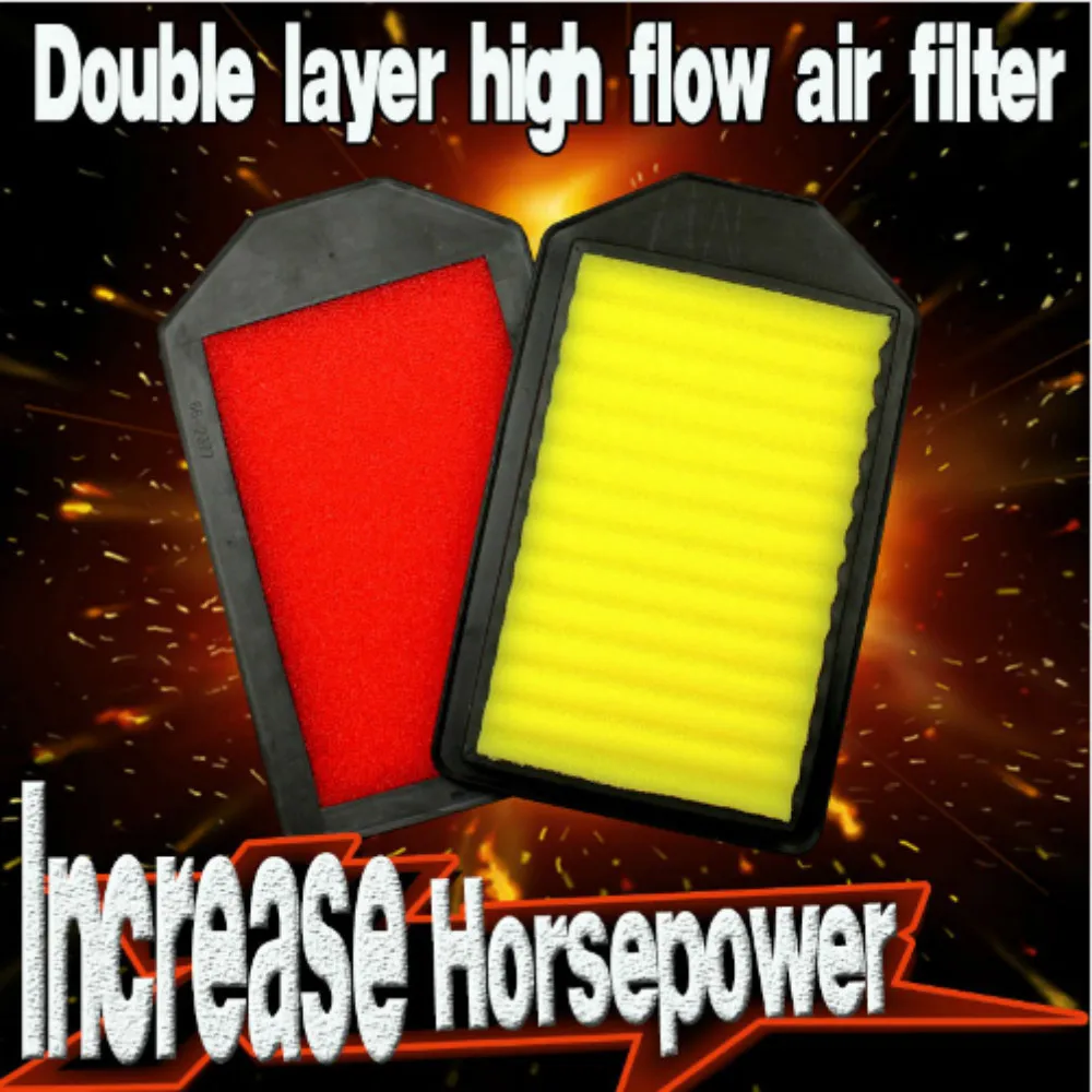 Filtro de aire del coche de alto flujo filtro de aire del automóvil Super híbrido filtros de aire para HONDA CRV CR-V 2.4L 2007-2011 (encuentro KN 33-2377)