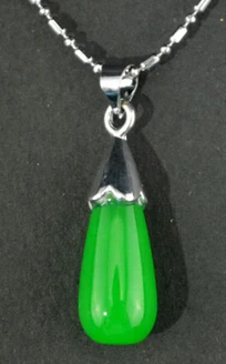 N2548 Beautiful green jade pendant necklace | Украшения и аксессуары