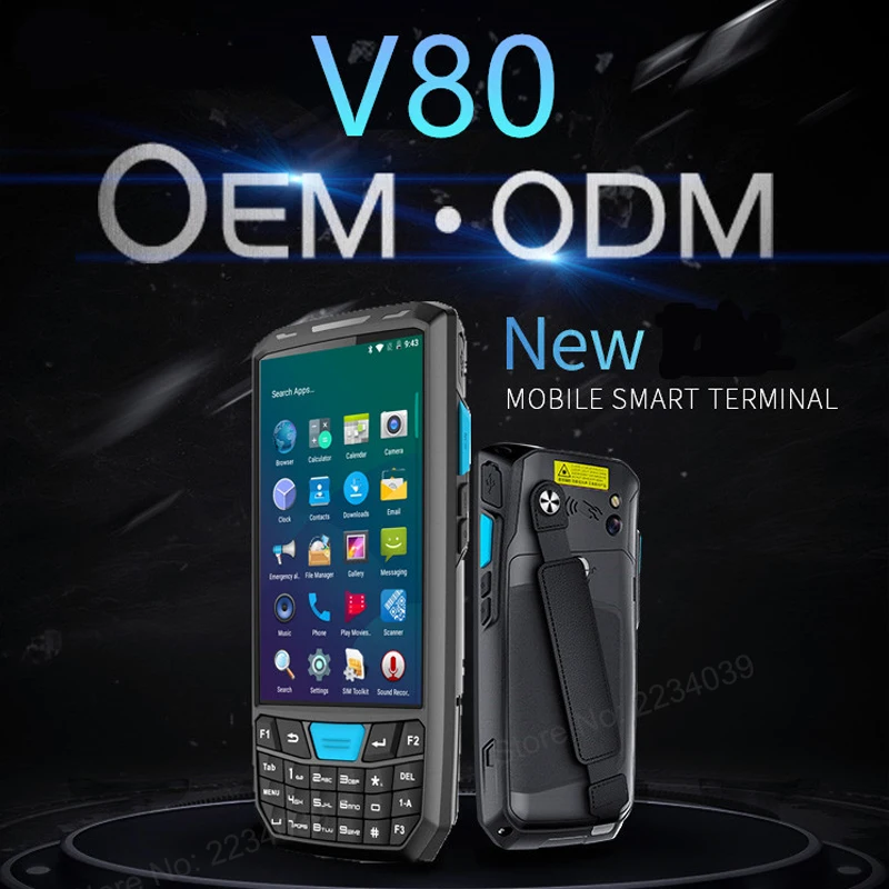 4 5 дюймовый портативный телефон 4G Wi Fi bluetooth PDA беспроводной Pos терминал 1D/2D сканер