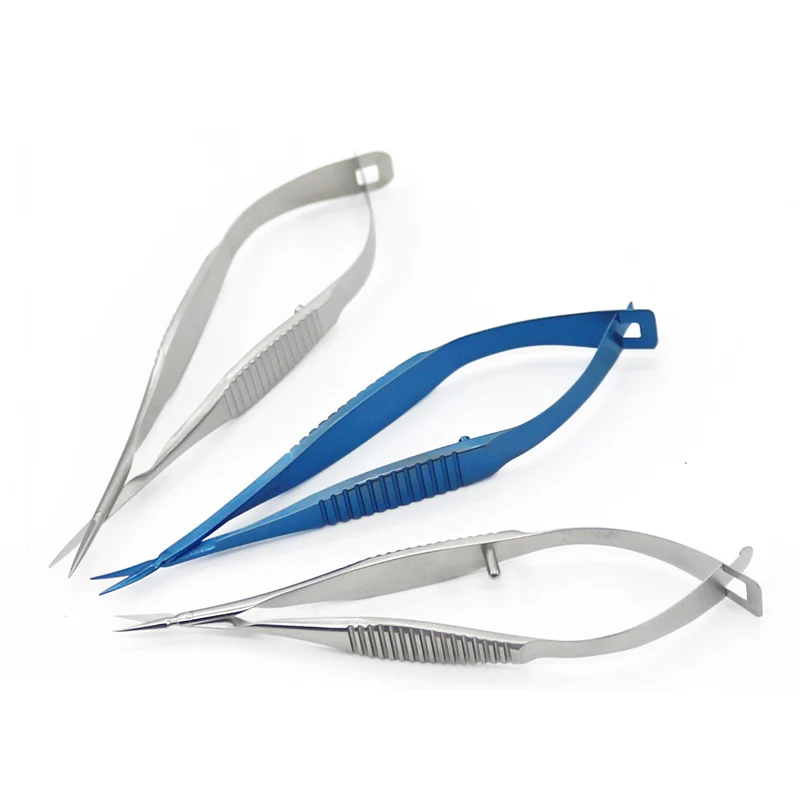 

Microscopic Instruments 8.5 cm Micro Scissors Inner Barrier Cut Quality Titanium Alloy Scissors Hand Membranous Envelo
