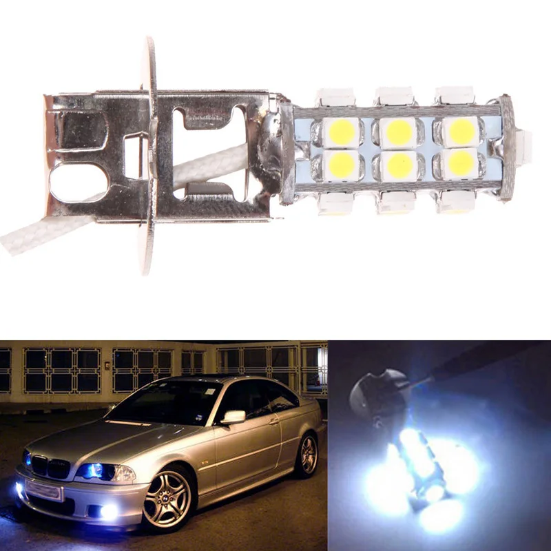 Универсальный 2 шт. 12 В H3 26 3 Вт SMD светодиодный холодный белые Автомобильные