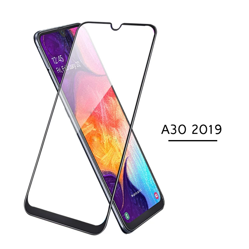 

full cover for samsung a30 2019 screen protector tempered glas on for samsung galaxy a30 a 30 30a a305f 6.4 inch case film