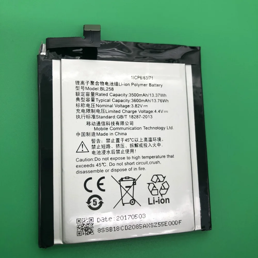 New Real 3500/3600mAh BL258 Battery For Lenovo Vibe X3 X3c50 X3C70
