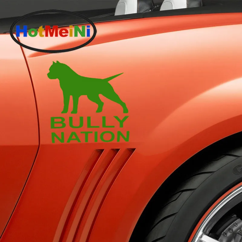 

Hot Sale American Bully Nation Pit Bull Sticker For Car Window Truck Bumper SUV Door Vinyl Decal Car Decoration Bull Terrier