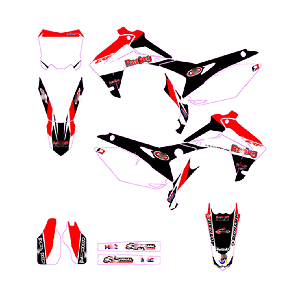 

Full Stickers DIY Customizable number decals For Honda CRF250 CRF 2502014 2015 2016 2017 CRF450 CRF 450 2013 2014 2015 2016
