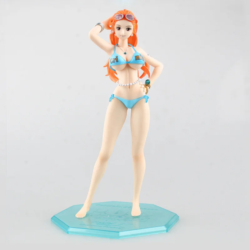 Pop Anime One Piece Sailing Again Nami Swimsuit Ver 28cm Pvc Figure New Animation Art Characters Chsalon Japanese Anime