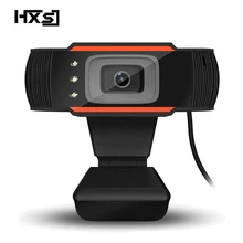 HXSJ 3LED HD веб-камера 480P PC камера с поглощающим микрофоном Микрофон ночное видение для Skype PC камера USB веб-камера