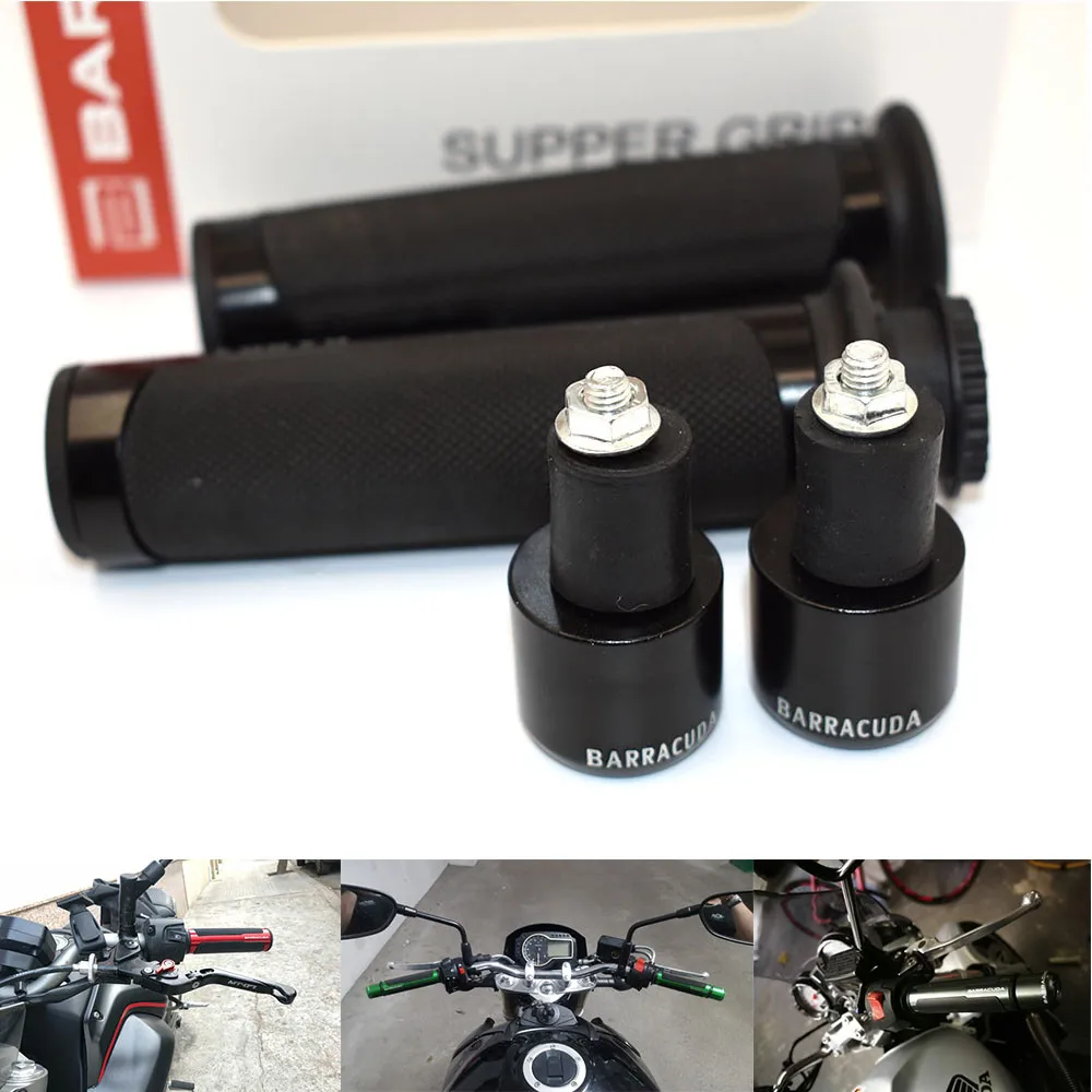 

for 7/8'' Motorcycle Handle bar CAPS / Handlebar Grips CNC 22MM Universal for Kawasaki ER6n ZX9R VERSYS 650cc ZR750 ZEPHYR Z750S