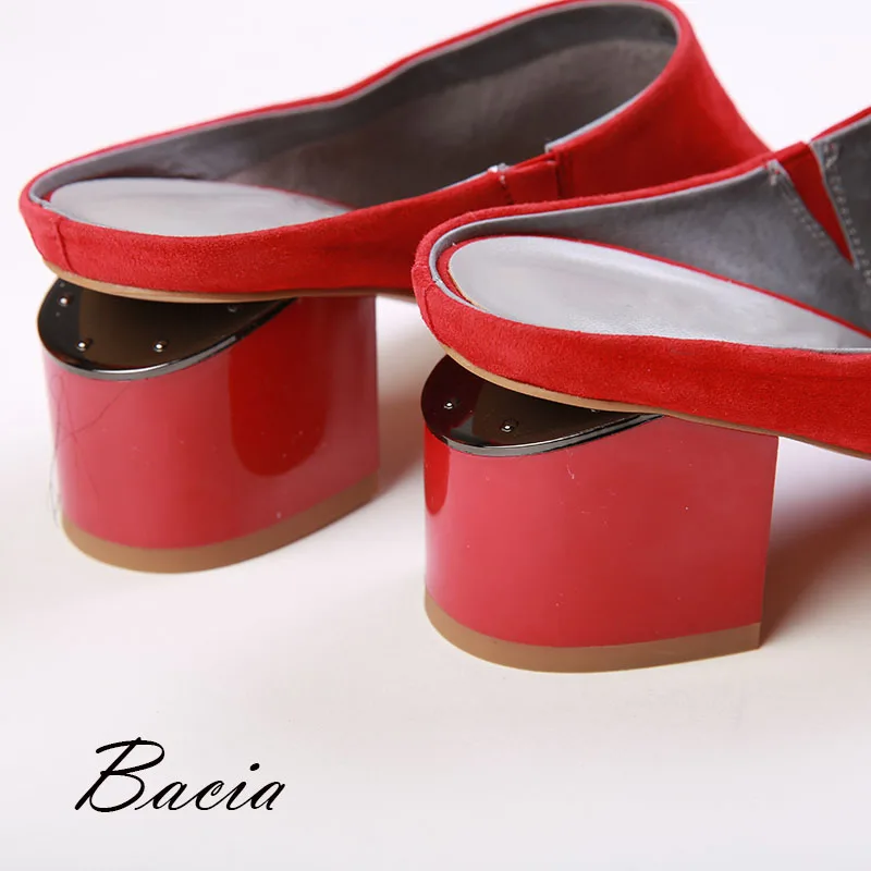 Mujer Cuero Tacones 2019 Transpirable De Sandalias Marca Wo Verano Bacia Plataforma Zapatos Cómodo Rojo azqBwS