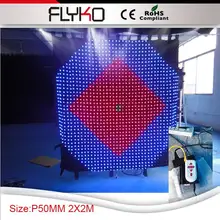 Мягкая ткань занавеса СИД P50 2X2 м