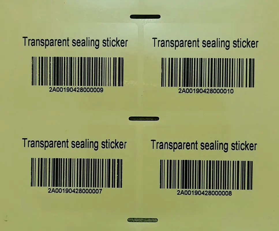 

100 pieces 5.0 * 3.5cm blank square round PVC special seal transparent label oval label color printing box carton sticker