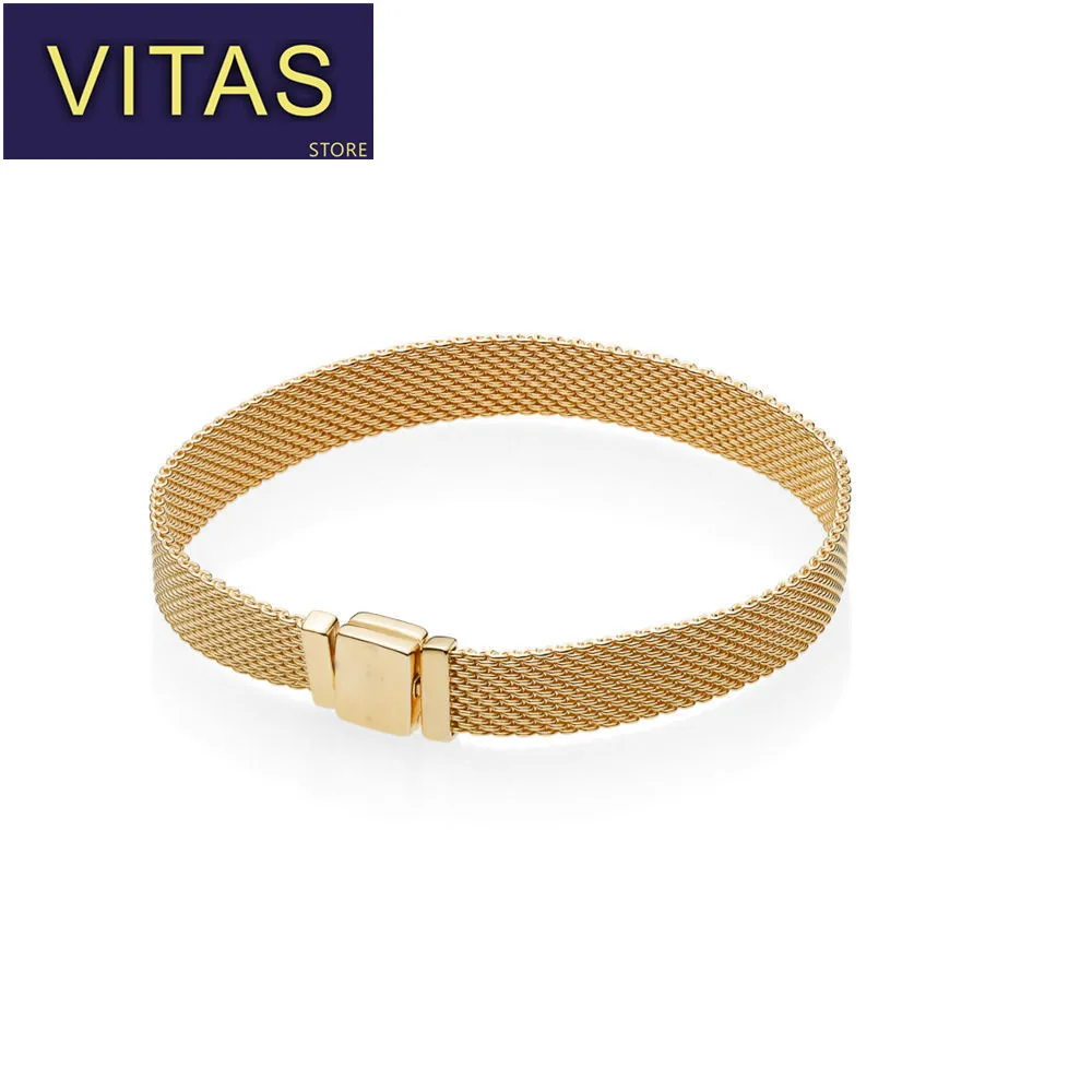 

ViTas PAN S925 sterling silver bracelet bracelet simple elegant gold bracelet lovers holiday gift