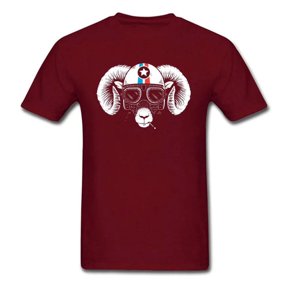 Prep Ramming Speed 946 T-shirts for Men Casual Summer Tops & Tees Short Sleeve Prevalent Tee Shirt Round Neck 100% Cotton Fabric Prep Ramming Speed 946 maroon