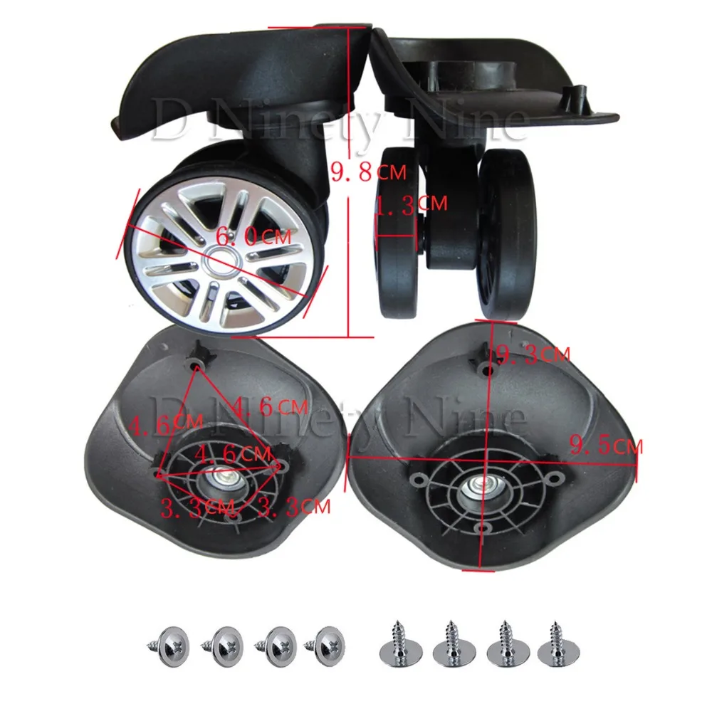 A-09-Silent-Bouble-Row-Wheel-Black-Trolley-Case-Repair-Wheel-Universal-Travel-Suitcase-Luggage-Wheels
