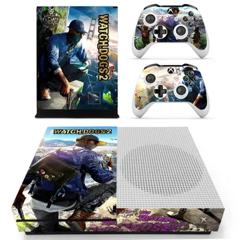

Watch Dogs 2 Skin Sticker Decal For Xbox One S Console and Controllers for Xbox One Slim Skin Stickers Vinyl